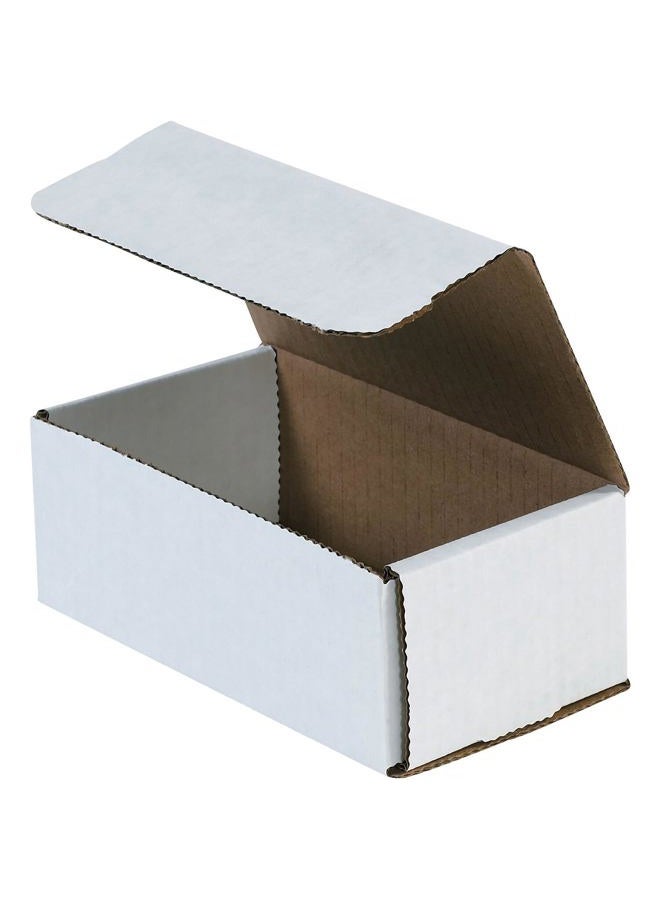 BOX USA BM1575 Corrugated Mailers, 15" x 7" x 5", White (Pack of 50) - Image 1