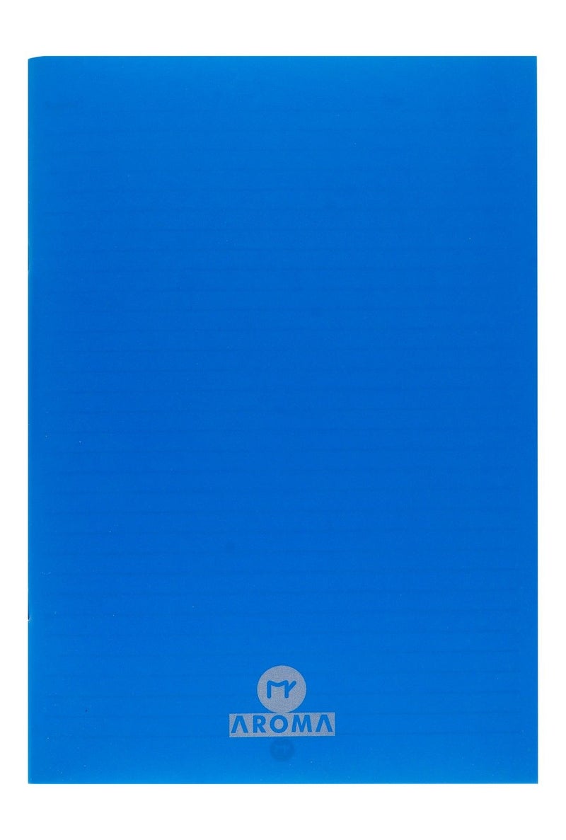 Aroma Blue Single Lined Notebook (100 Sheets), 1 Piece