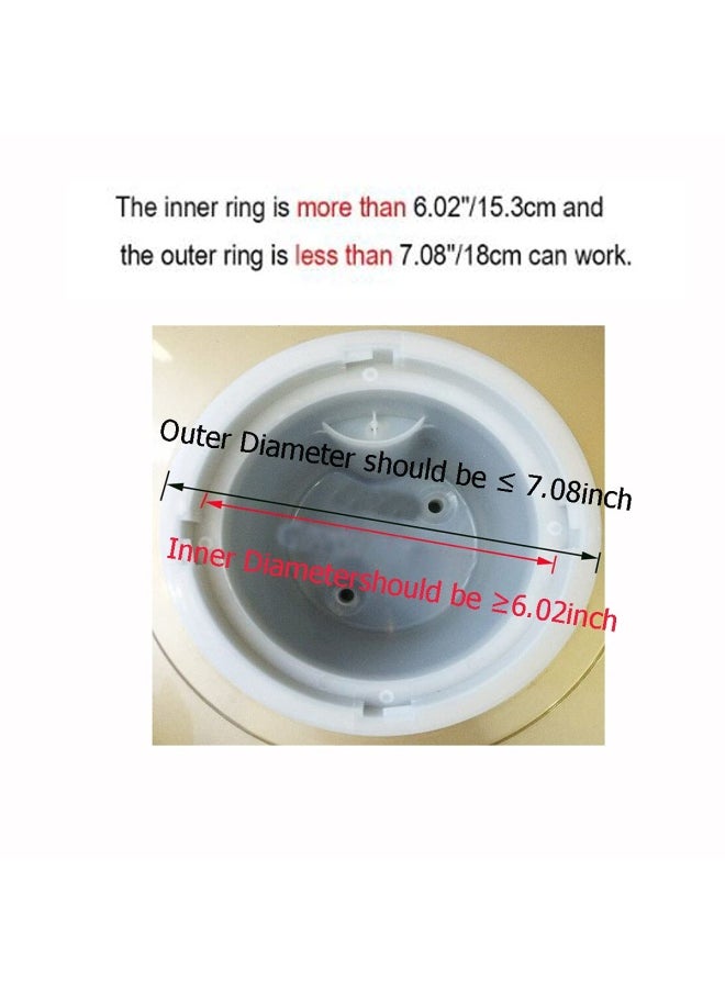 Generic - Water Cooler Water Dispenser Smart Seat Waterguard Assembly Bottle Holder Replacement Part For Bottled Water Coolers 1 Piece White - Image 1