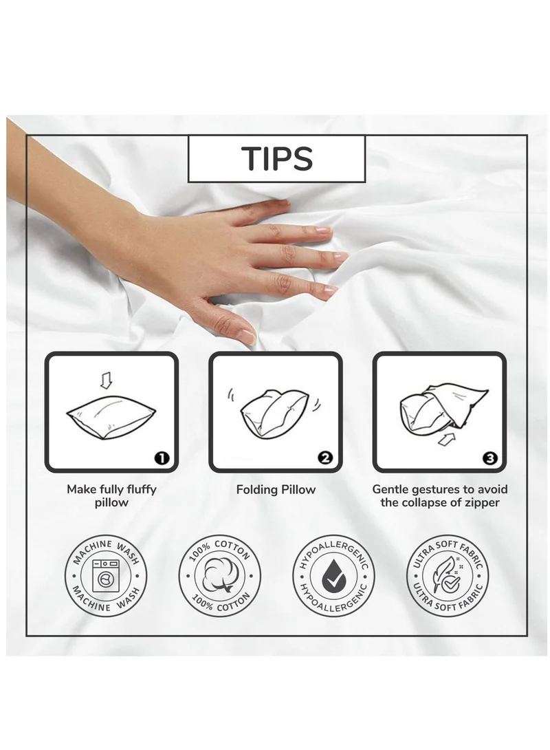 Donetella Decorative Embroidered Cushion Cover black/white 45x45Cm(Without Filler)