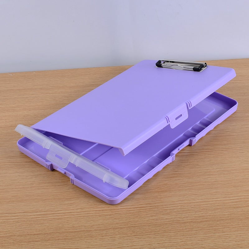 Multi-Functional Folder With Pen Slot Writing Pad Large Capacity Test Paper Data Storage Box Office Learning File Box - Image 1