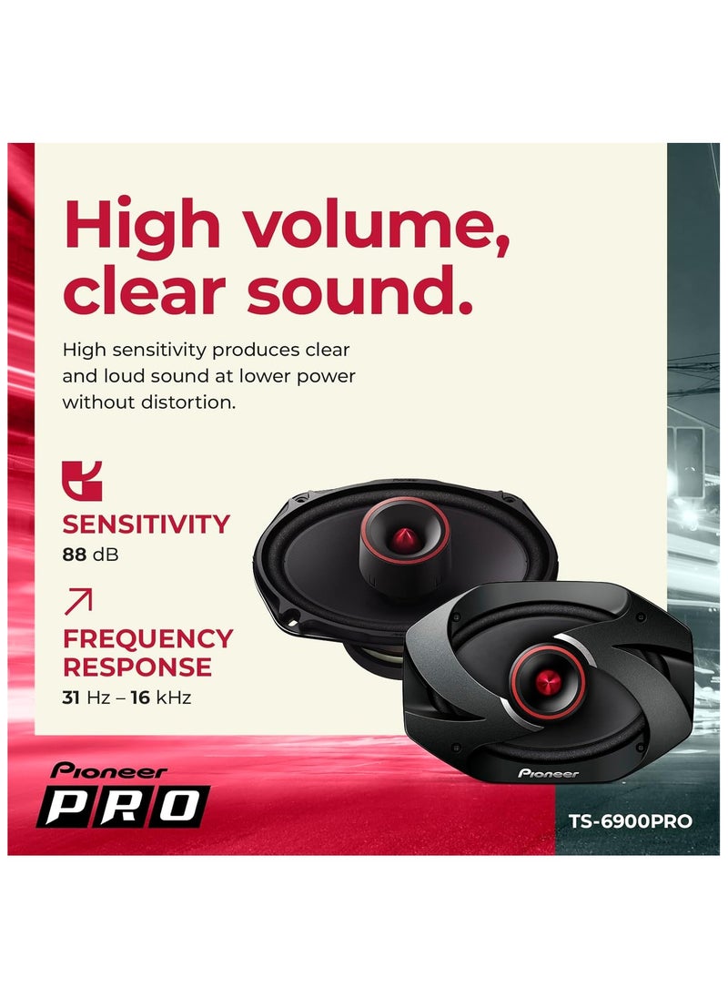 Pioneer 2-Way Car Audio Speakers TS-6900PRO, Full Range, Clear Sound Quality, Easy Installation and Enhanced Bass Response, 6” x 9” speakers  - Image 4