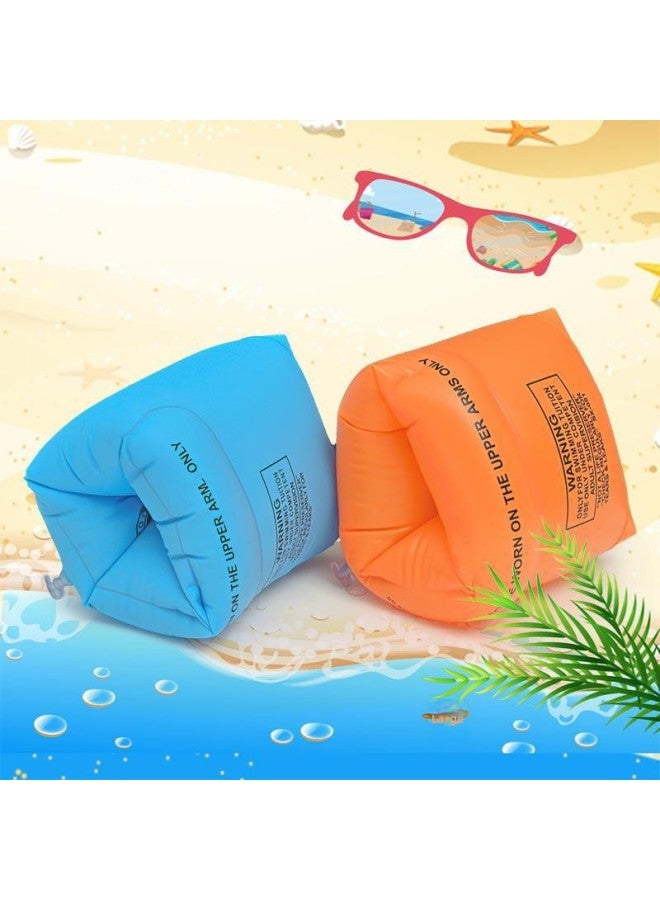 Generic Thickened Inflatable Water Sleeve Adult Double Airbag Swimming Ring Arm Ring OK Baby Floating Ring-Color:Silicone Black Swimming Cap - Image 2