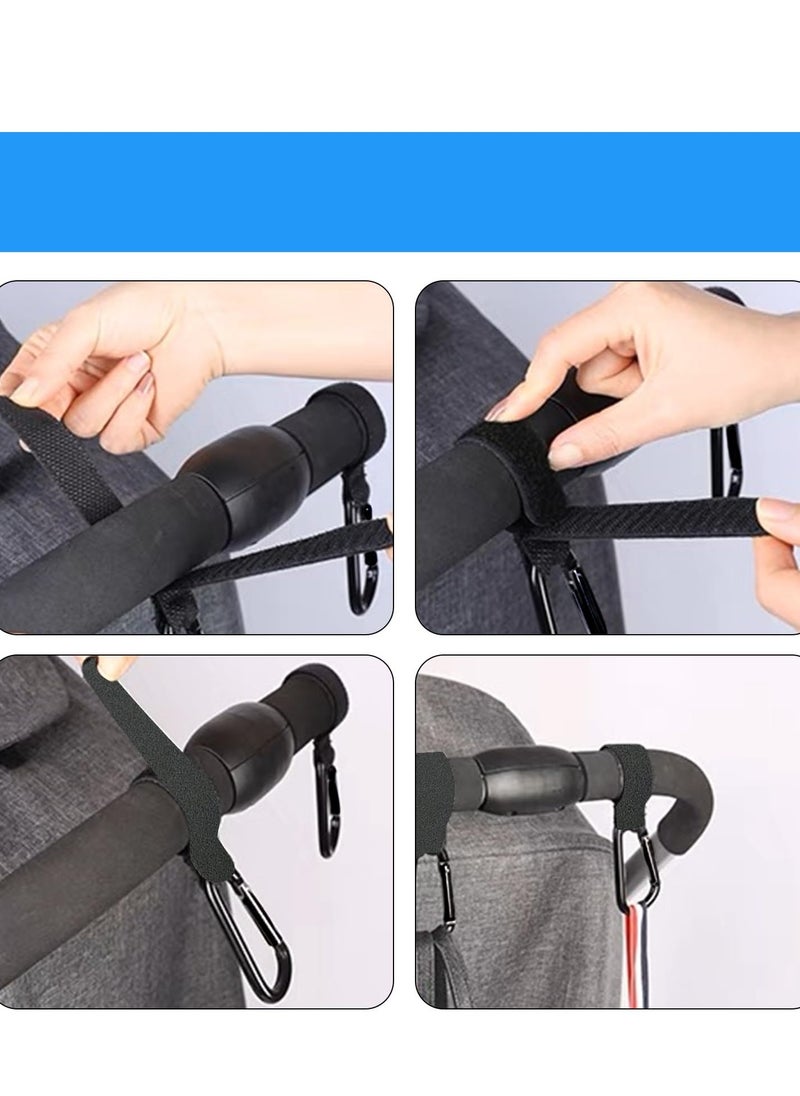 Daytoyz - 2 Baby Stroller Hooks, Stroller Hooks, Non-Slip Accessories, Baby Stroller Hooks, Baby Stroller Hooks, for Attaching to Stroller, Universal Fit - Image 1