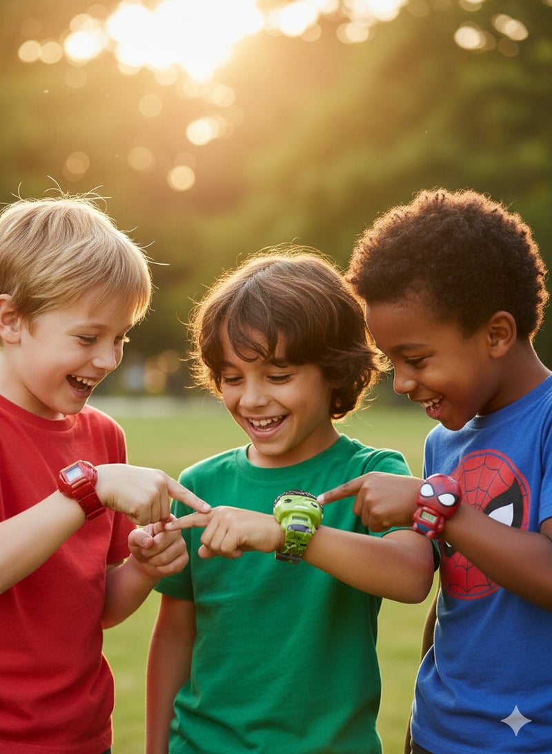 SARAOONT Spiderman Ironman Hulk Watch for kids - Image 5