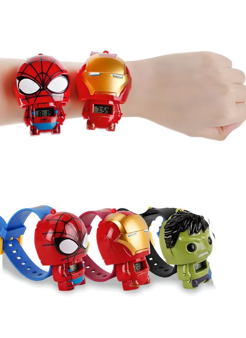 SARAOONT Spiderman Ironman Hulk Watch for kids  - Image 4