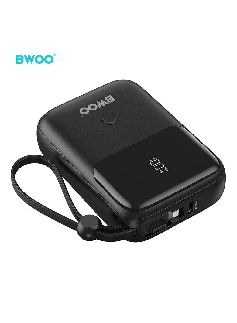 BWOO Pd 22.5W Four Ports For Fast Charging Power Bank 10000Mah Black - Image 1