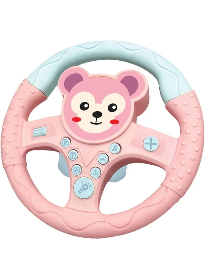Kids Steering Wheel Toy, Baby Steering Wheel Toy, Car Steering Wheel Toy for Kids, Interactive Driving Steering Wheel Toy, Musical Steering Wheel Toy, Light Up Steering Wheel Toy, Electronic Car Toy for Kids, Driving Simulator Toy for Toddlers, Kids Driving Toy, Educational Steering Wheel Toy, Steering Wheel Toy with Sound & Lights, Pretend Play Car Steering Wheel, Kids Car Dashboard Toy, Baby Car Seat Steering Wheel Toy, Portable Steering Wheel Toy, Travel Adventure Toy for Kids, Interactive Sound Car Toy, Learning & Entertainment Toy for Children - Image 1