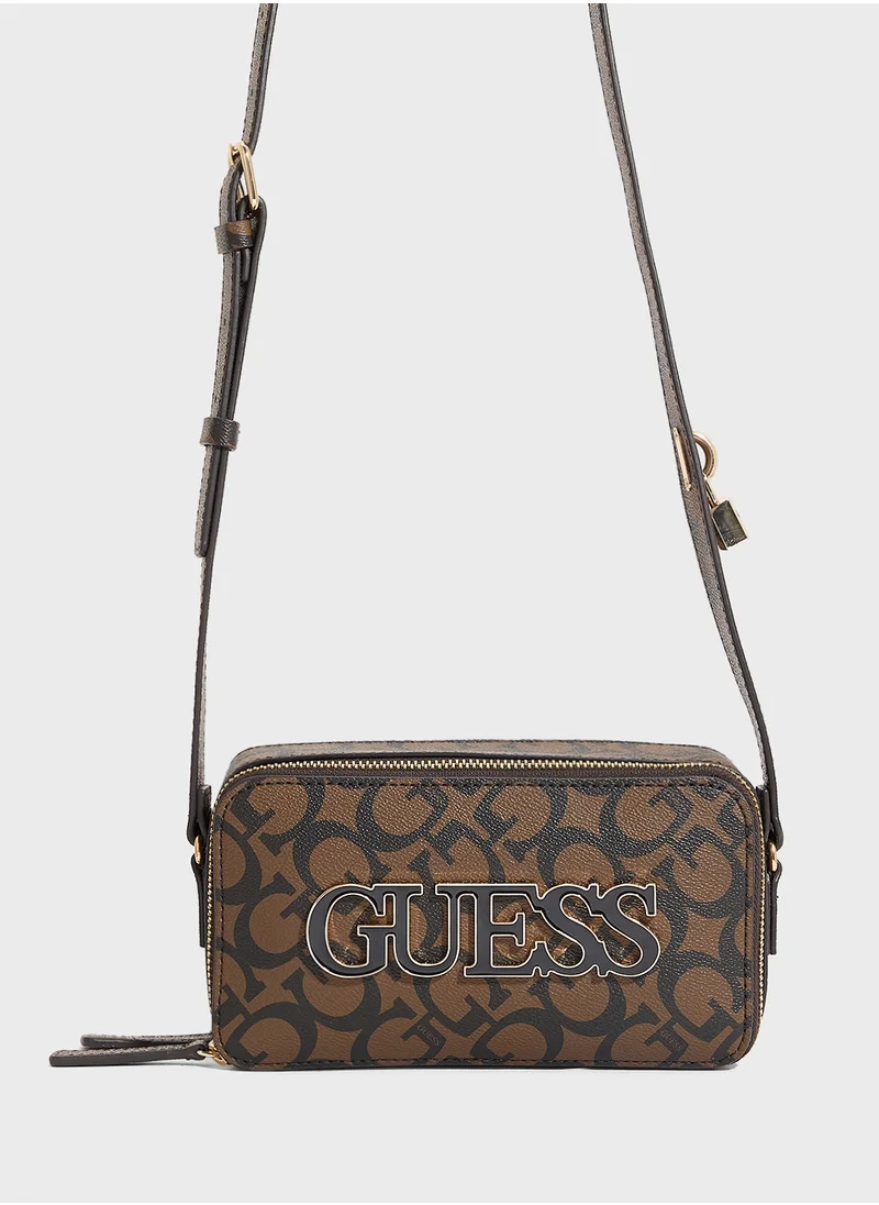 GUESS Reinee Mini Double Zip Crossbody