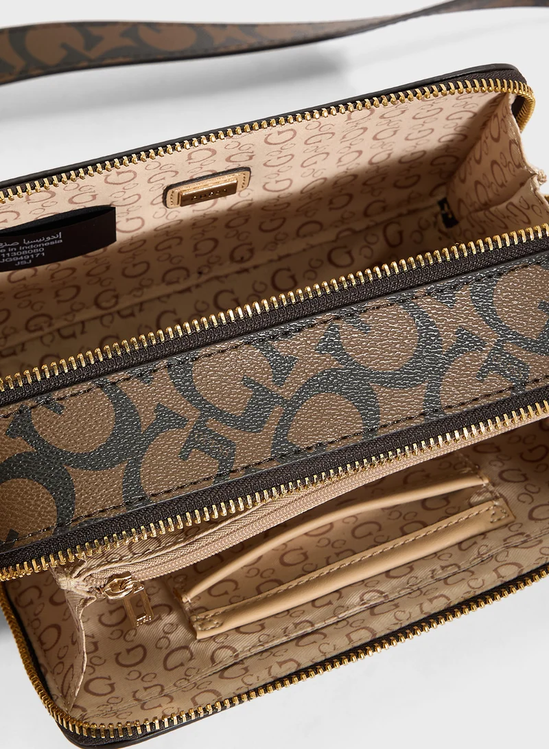 GUESS Reinee Mini Double Zip Crossbody