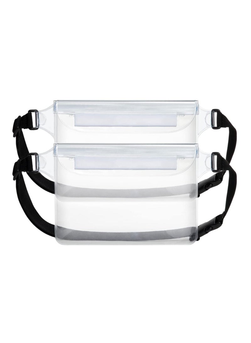 Waterproof Waist Bag - Waterproof Phone Pouch With Belt - Beach Accessories Waterproof Bag Keep Your Cell Phone And Other Valuables Safe (2 pcs) - Image 1