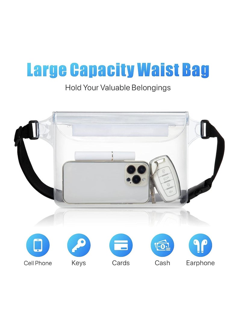 Waterproof Waist Bag - Waterproof Phone Pouch With Belt - Beach Accessories Waterproof Bag Keep Your Cell Phone And Other Valuables Safe (2 pcs) - Image 4