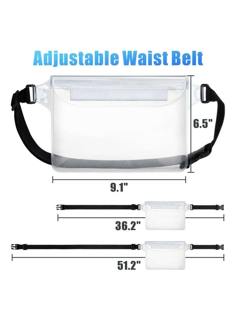Waterproof Waist Bag - Waterproof Phone Pouch With Belt - Beach Accessories Waterproof Bag Keep Your Cell Phone And Other Valuables Safe (2 pcs) - Image 2