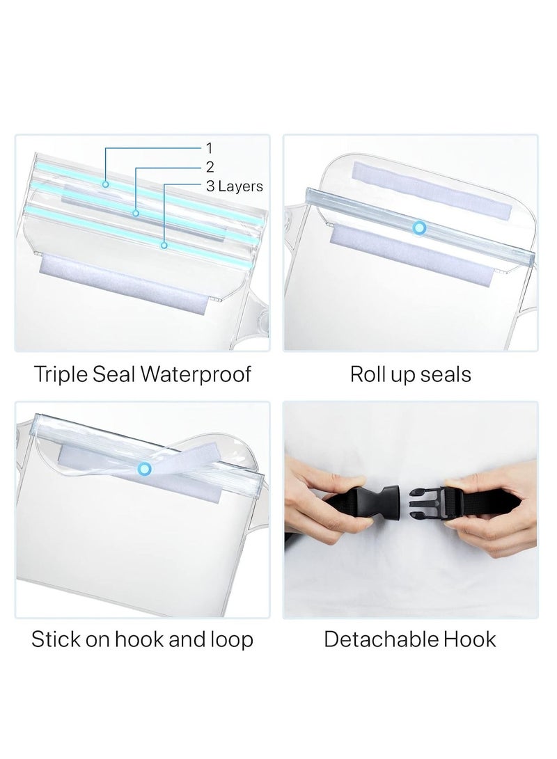 Waterproof Waist Bag - Waterproof Phone Pouch With Belt - Beach Accessories Waterproof Bag Keep Your Cell Phone And Other Valuables Safe (2 pcs) - Image 3