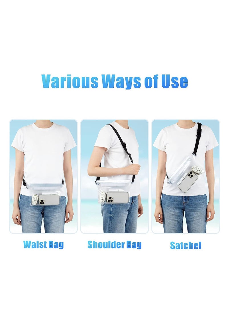 Waterproof Waist Bag - Waterproof Phone Pouch With Belt - Beach Accessories Waterproof Bag Keep Your Cell Phone And Other Valuables Safe (2 pcs) - Image 5