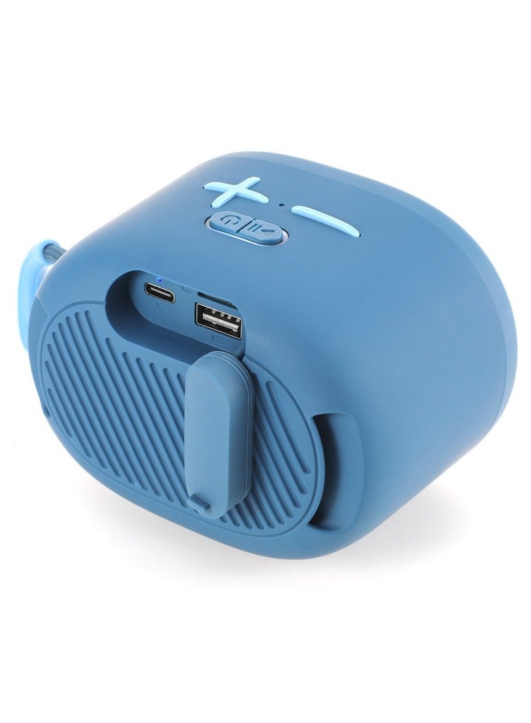 Premium Mini Portable TWS Bluetooth 5.0 Speaker – Wireless Stereo Bass Sound, HD Music Player, Compact Loudspeaker (Blue) - Image 2