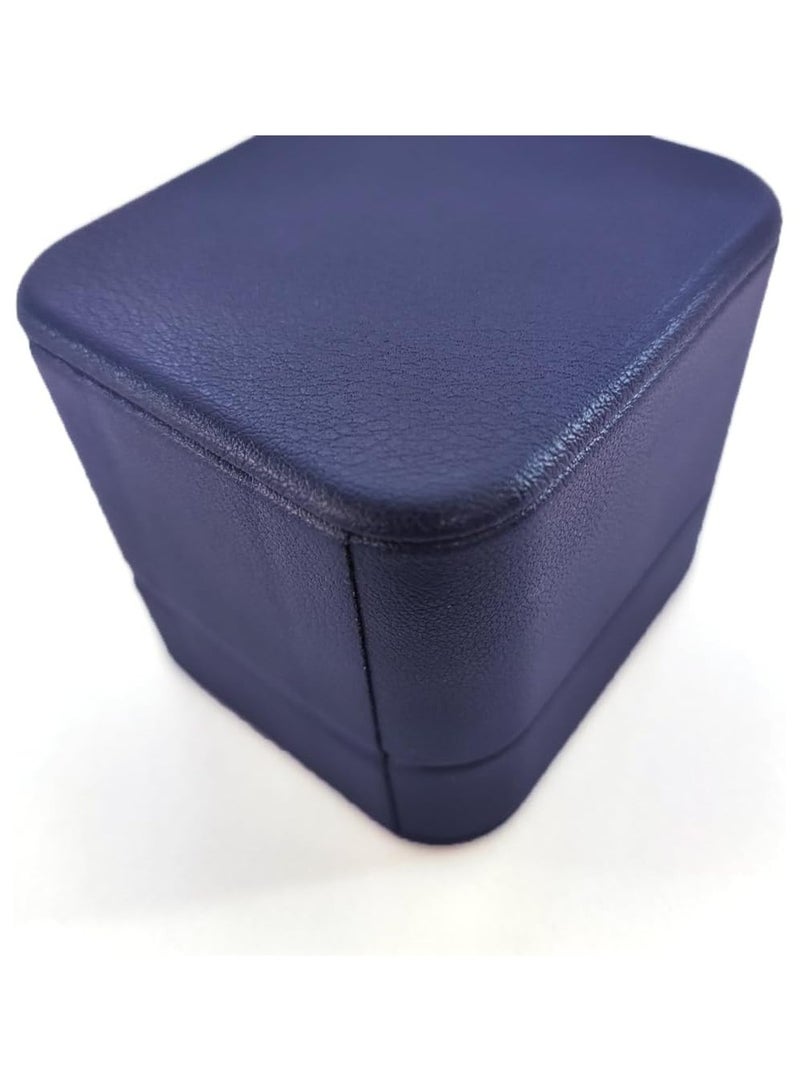 أوزيغالور صندوق خواتم فاخر من الجلد - صندوق تخزين مجوهرات باللون الأزرق للخطوبة، عرض الزواج، الذكرى السنوية، والهدايا - Image 5