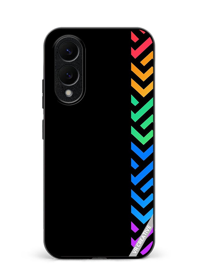 VR CREATIVE Protective Case Cover For Samsung Galaxy S25 Edge Abstract Design Multicolour