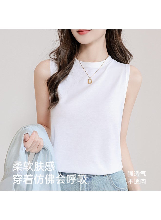 MIIOW Women'S Camisole Solid Color Versatile Sleeveless Top For Layering Or Outerwear - Image 5