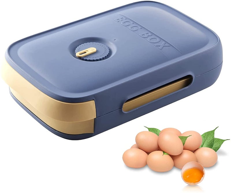 COSKIRA COSKIRA Egg Holder Fridge Plastic Egg Trays Fridge Egg Holder Stackable Fridge Egg Container with Lid Stackable Egg Tray with Lid Portable Egg Storage Box Egg Tray Fridge Stacking Egg Container  - Image 2