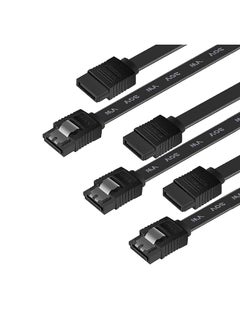 Benfei Sata Cable Iii 3 Pack Sata Cable Iii 6Gbps Straight Hdd Sdd Data Cable With Locking Latch 18 Inch Compatible For Sata Hdd Ssd Cd Driver Cd Writer Black  - Image 1