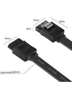 Benfei Sata Cable Iii 3 Pack Sata Cable Iii 6Gbps Straight Hdd Sdd Data Cable With Locking Latch 18 Inch Compatible For Sata Hdd Ssd Cd Driver Cd Writer Black  - Image 4