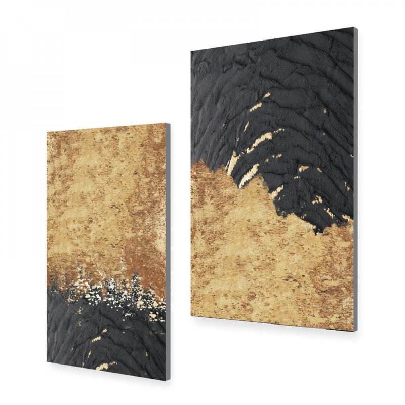 ماركتنا لوحة قماشية ثنائية بتصميم مودرن بمقاس اجمالي 100×70 سم - Image 2