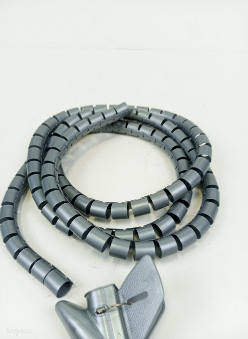 MtjrNet Cable Zipper Cord Organizer Wire Management Grey Color - Image 3