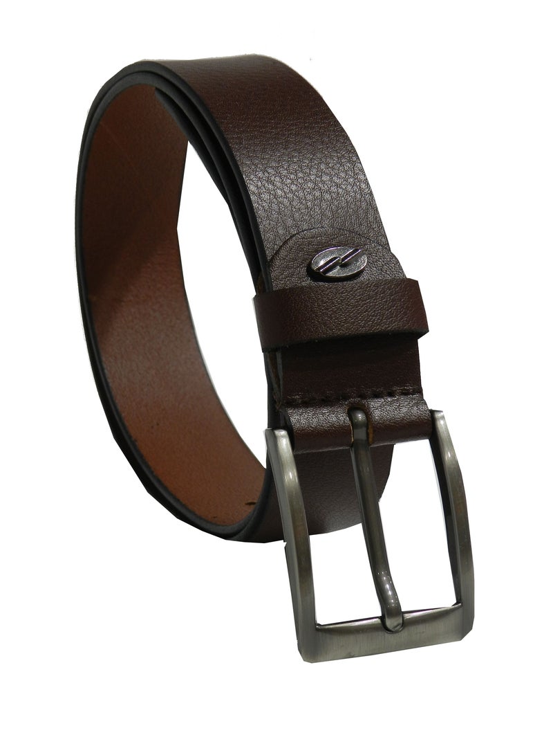 LAVERI LEATHER GENUINE LEATHER 35MM FORMAL AND CASUAL BROWN BELT FOR MENS 35MM - Image 4