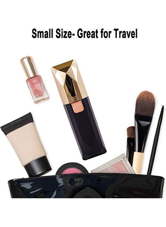 NIBEMINENT 2-In-1 Eyebrow Trimmer And Facial Hair Removal Black/Gold - Image 5