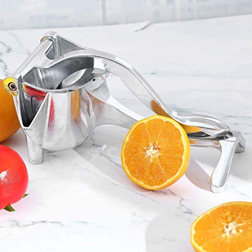 Nubilous Hand Juicer for Fruits and Vegetables with Aluminium Fruit Hand Squeezer Heavy,Press Fruit Manual Juicer, Fruit juicer Manual juicer Instant juicer Sharp Finish (Aluminium) - Image 5