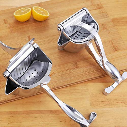 Nubilous Hand Juicer for Fruits and Vegetables with Aluminium Fruit Hand Squeezer Heavy,Press Fruit Manual Juicer, Fruit juicer Manual juicer Instant juicer Sharp Finish (Aluminium) - Image 4