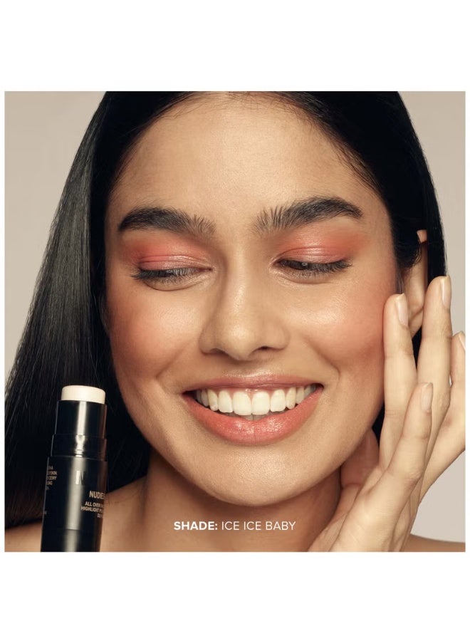 NUDESTIX Nudies Glow All Over Face Highlight - Ice Ice Baby - Image 2