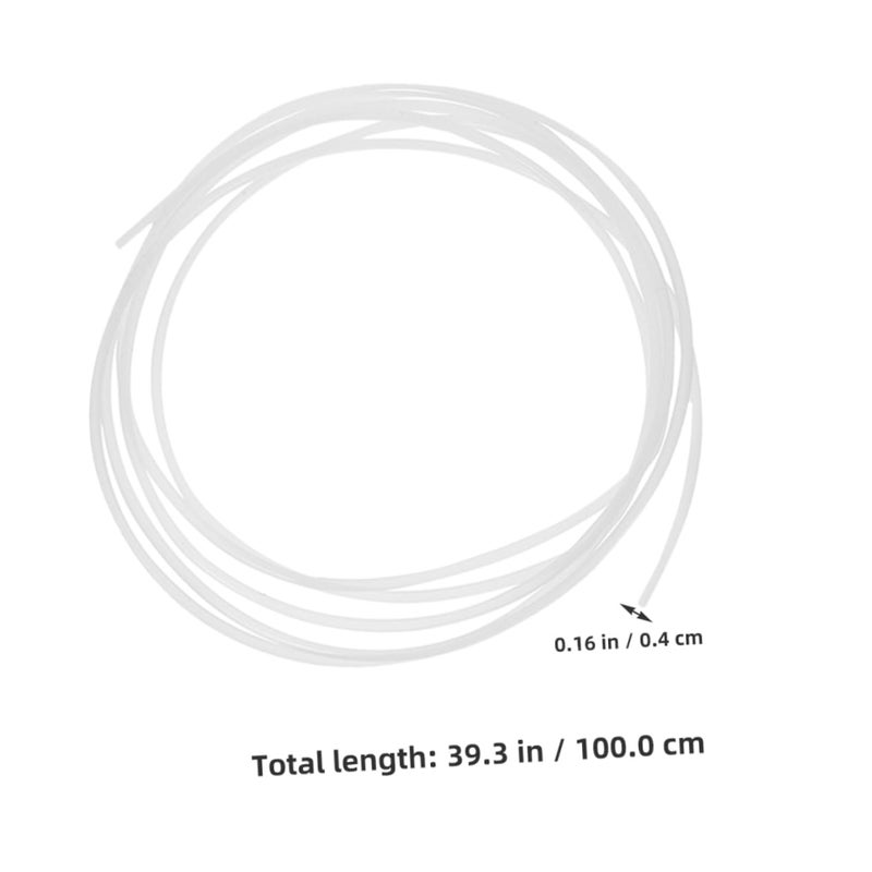 White PTFE Tube Hose 100cm For 3D Printer Replacement Industrial Use Efficient - Image 3