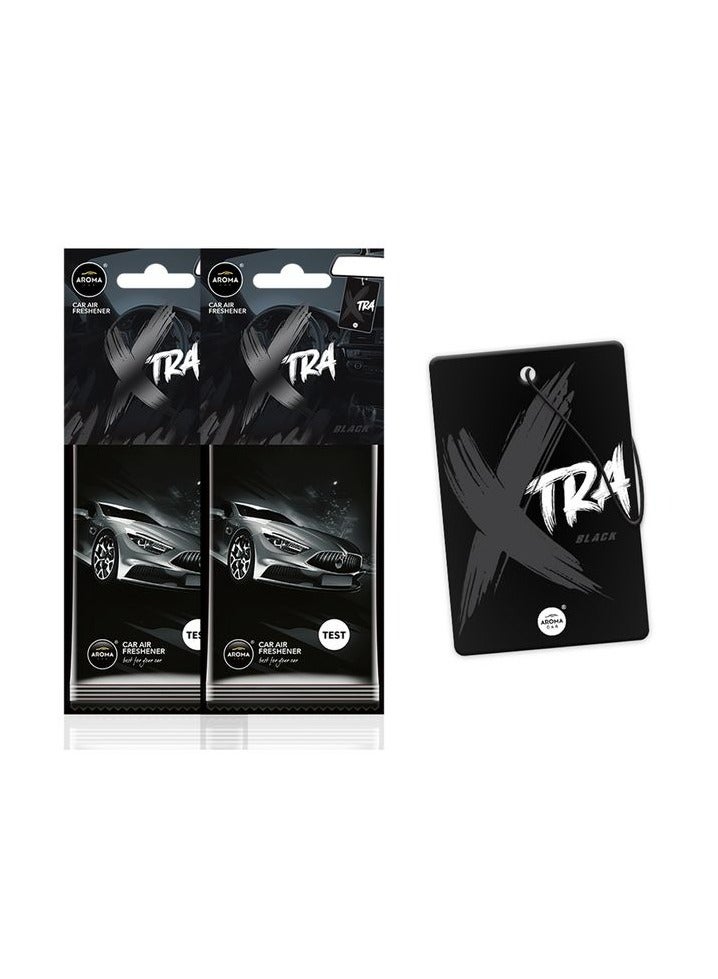 XTRA 2 Piece Aroma X TRA Black Car Air Freshener - Image 1