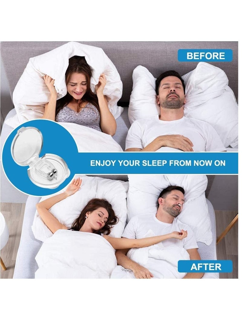 AS SEEN ON TV Nasal Dilators Reduction Anti Snoring Nose Clip With Magnet Snore Plugs  2pc - Image 3