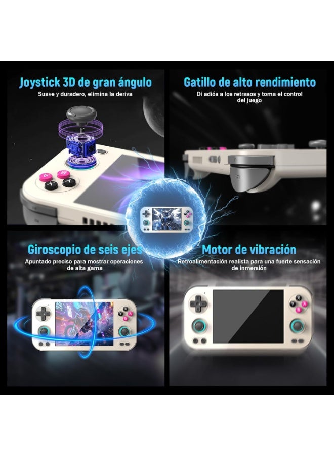 RG 476H Retro Handheld Game Console, AI Function Game Console, 4.7" 1280*960P LTPS In-Cell Screen, Android 13, 2.4/5G WiFi&BT 5.0, Wireless Screen Transmission, No TF Card, 8+128G Memory Card Slot + Full Screen Storage - Image 5