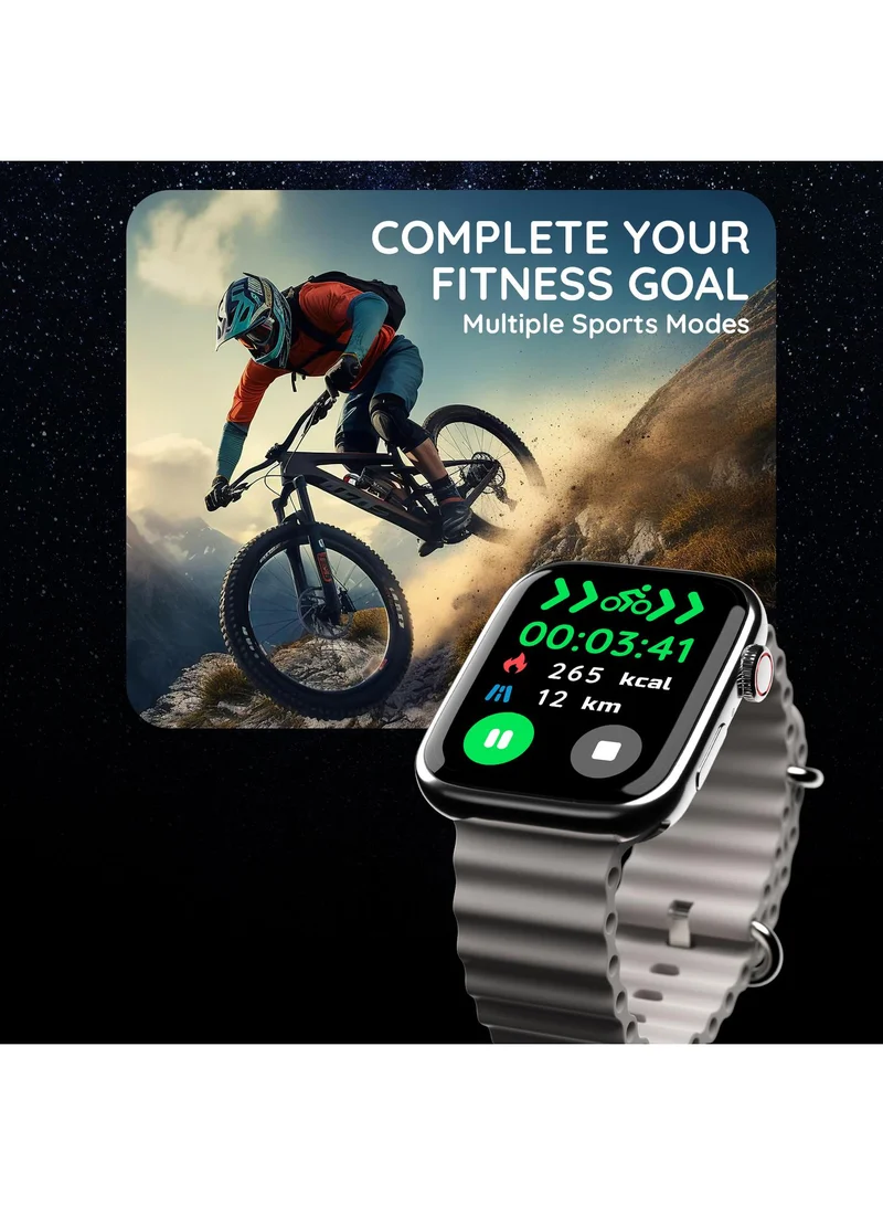 Pebble Pebble Zest 1.83" ( 4.64 cm) HD Display, BT Calling, Health Suite, SPO2, Zen Mode, Sleep Monitoring, Multiple Watch Faces, Step Pedometer, Multiple Sports Modes, Alarm & Notification, Sedentary Alert, Smart Calculator