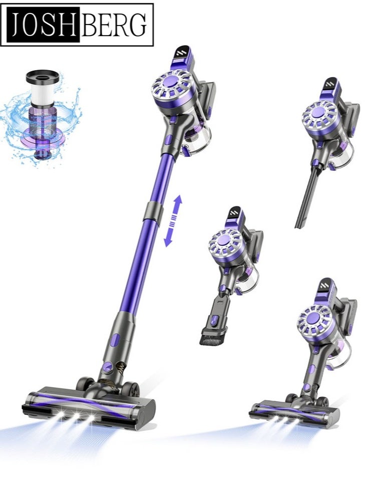 Joshberg Cordless Vacuum Cleaner,Vacuum Cleaners for Home with Super Suction,Stick Vacuum Cleaner Rechargeable Up to 35 Mins Runtime,Lightweight Hardwood Floor Vacuum for Pet Hair,Carpet  - Image 1