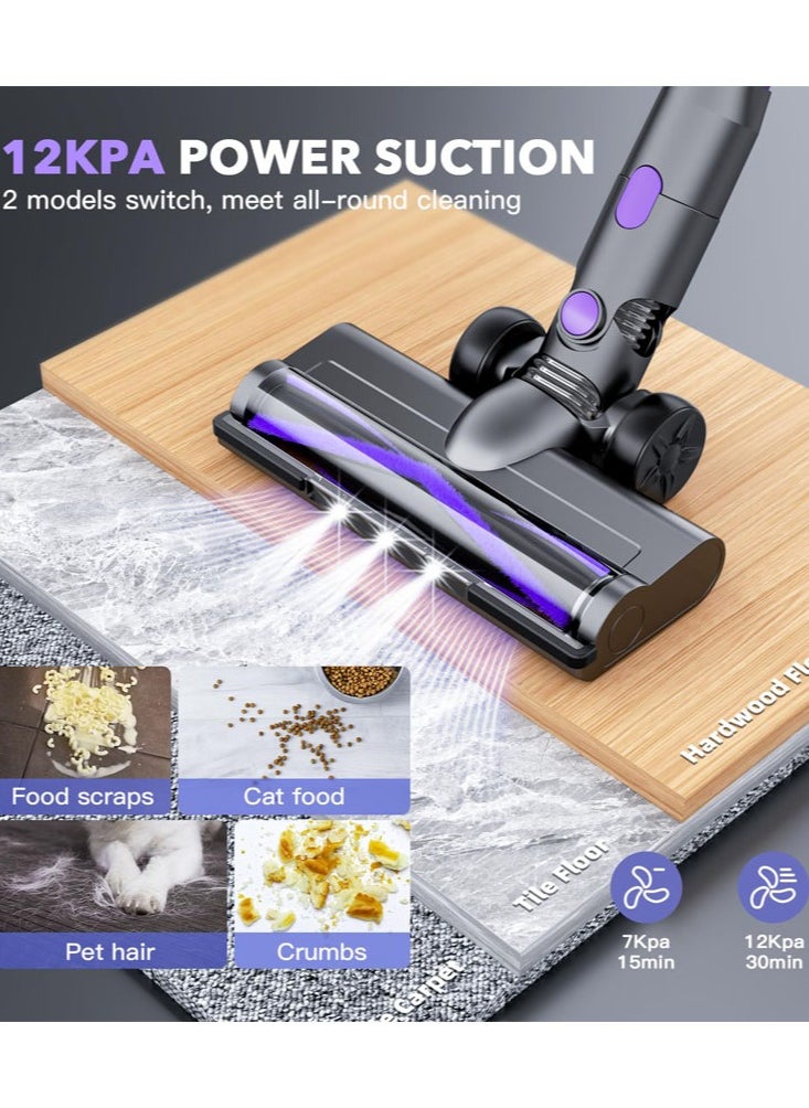 Joshberg Cordless Vacuum Cleaner,Vacuum Cleaners for Home with Super Suction,Stick Vacuum Cleaner Rechargeable Up to 35 Mins Runtime,Lightweight Hardwood Floor Vacuum for Pet Hair,Carpet  - Image 2