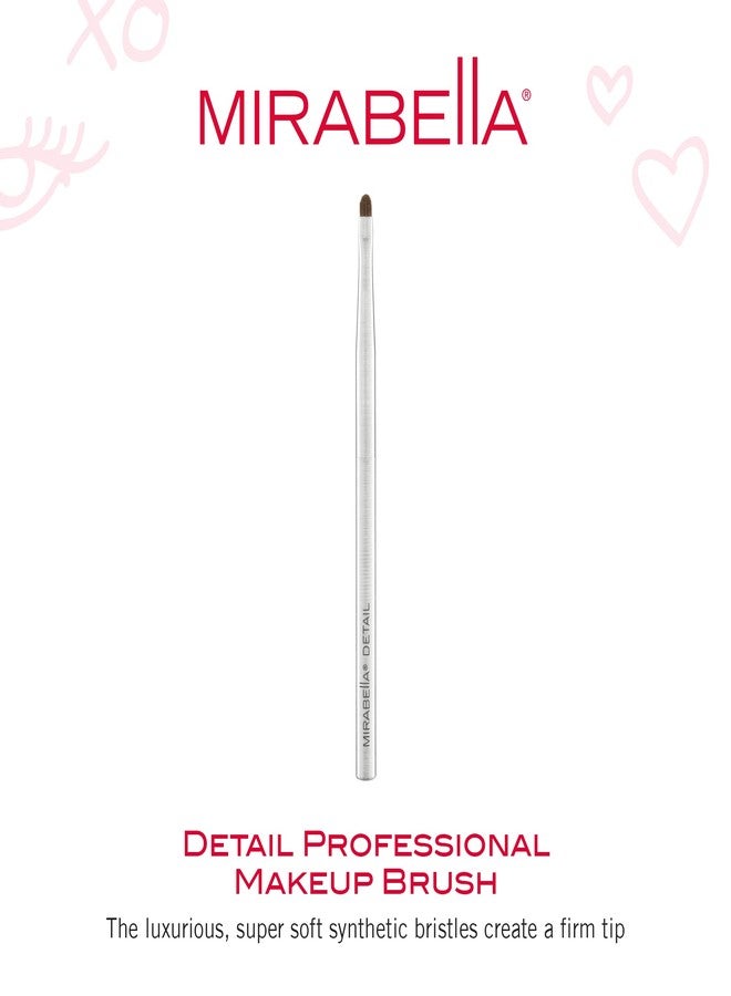 Mirabella Detail Professional Makeup Brush - Precision Eyeshadow Brush for Blending & Smudging - Small Vegan Brush w/Tapered Bristles & Weighted Handle for Eyeshadow Detailing - Image 2