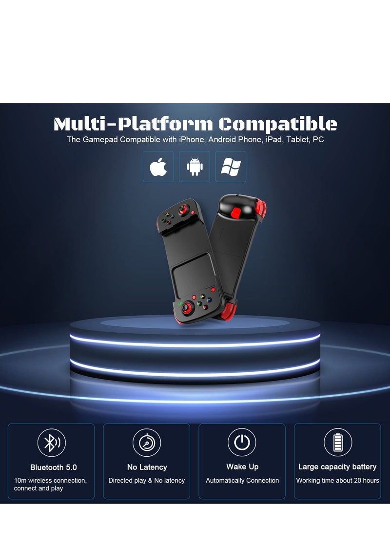 Wireless Mobile Game Controller for iPhone, Android & PC - Programmable Joystick for Call of Duty & More, Compatible with Tablets & Smartphones - Image 2