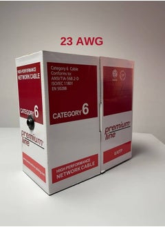 Premium Line Cat 6 U/UTP Installation cable, 23 AWG, 305M Roll, PVC, Grey, 206141115
