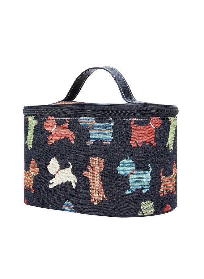 سينار حقيبة تنظيم أدوات الزينة والمكياج من Signare Tapestry للنساء بتصميم جرو مرح (TOIL-PUPPY) - Image 2