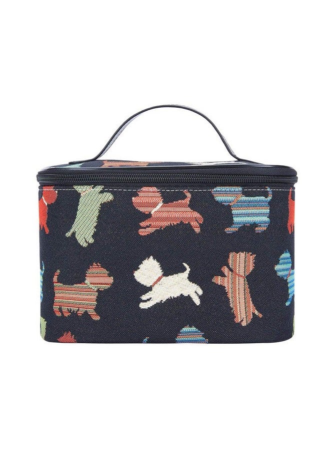 سينار حقيبة تنظيم أدوات الزينة والمكياج من Signare Tapestry للنساء بتصميم جرو مرح (TOIL-PUPPY) - Image 1