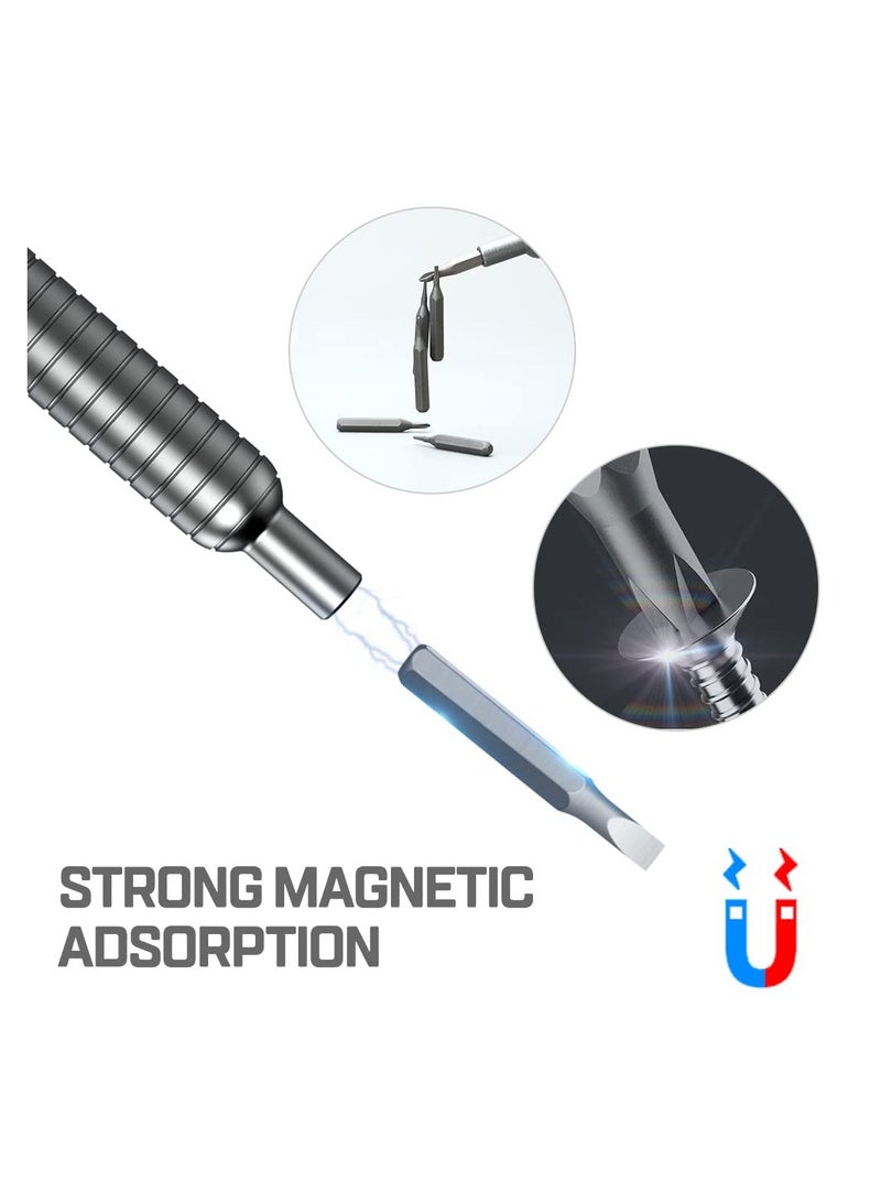 KASTWAVE 31 in 1 Precision Screwdriver Set, Mini Screwdriver Kit Repair Tool Kit with 30pcs S2, Steel Bits Screwdriver, for Phone Watch Camera Computer Laptop Switch Game Consoles - Image 2