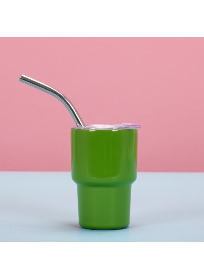 Mini 2oz Car Cup 304 Stainless Steel Double-layer Vacuum Thermos Cup Home Office Ice Bully Suction Cup
