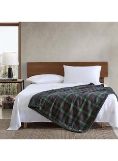 Eddie Bauer Throw Blanket Super Soft Reversible Cotton Flannel Sherpa Bedding Ideal And White Elephant Gifts Cozy Plaid Throw Blankets For Couch Pine Tartan Throw  - Image 2