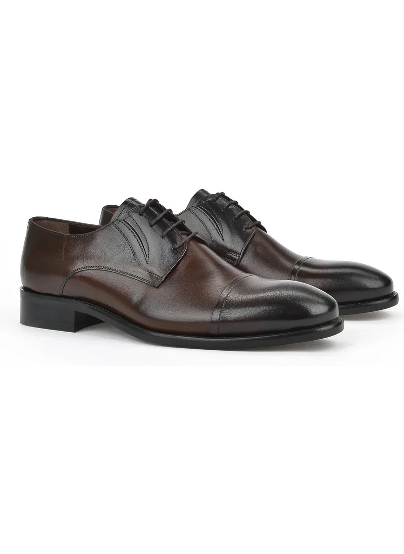 Ziya , Men's Genuine Leather Shoes 123145 396 Brown