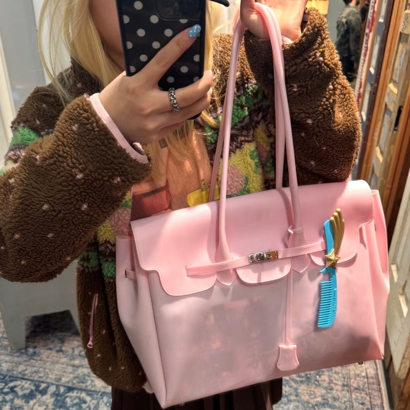 Jellyfirkin New Summer Kiiikiii Jelly Bag Medium Shoulder Tote - Image 2